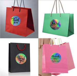 Explosivo 500 uds/rollo 3,8 cm rollo con oro caliente Gracias por comprar etiqueta adhesiva decorativa comercial - Product Image 6