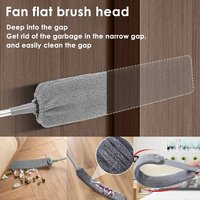 Lot de 9 plumeaux extensibles en microfibre, plumeaux pliables réutilisables pour nettoyer les ventilateurs de plafond, les plafonds hauts, les téléviseurs, les stores et les voitures.