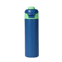 Bouteille d'eau portable isotherme en acier inoxydable 304 pour sports de plein air, avec paille à ouverture rapide, pour voiture, modèle transfrontalier