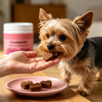 Formule de friandises à mâcher molles pour la santé urinaire, ingrédients naturels, absorption rapide, complément alimentaire pour chiens, friandises à mâcher molles pour plus de bien-être
