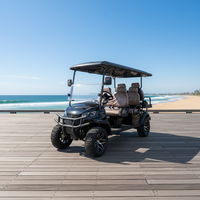 Voiturette de golf électrique haut de gamme pour la maison, véhicule tout-terrain 6 places, sièges confortables, sûre et pratique
