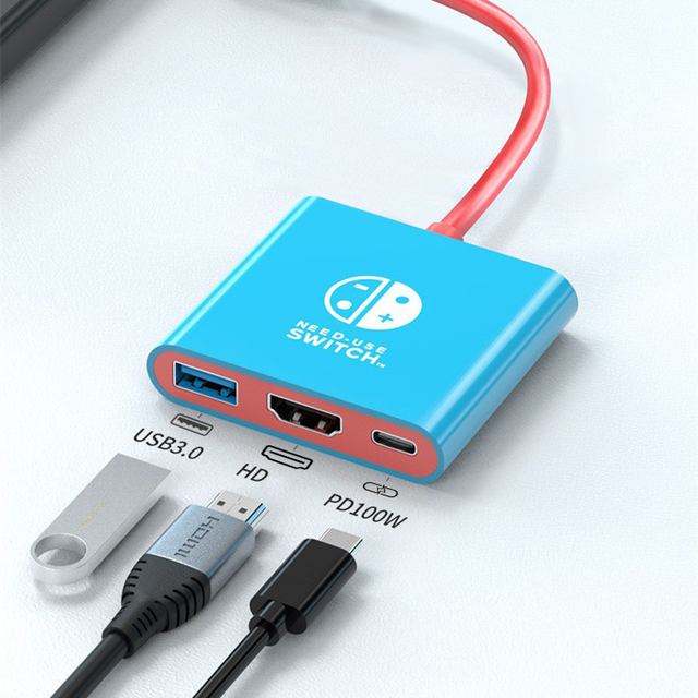 Factory Cheap Type-C Docking Station Multiport Port USB C Hub for Nintend Switch Steam Deck