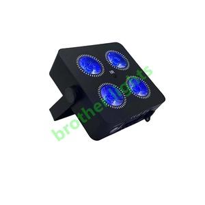 Profesional 4X18W RGBWA UV 6in1 Wedding Uplight Battery Power Wireless <span class=keywords><strong>DMX</strong></span> LED Flat Par Lights para KTV Wedding & Events - Product Image 6