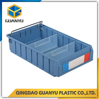 Bacs de rangement en plastique recyclable robustes pour entrepôt, organisateur de stockage peu encombrant pour écrous, boulons et petites pièces