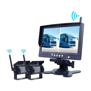 7 polegadas Monitor Sem Interferência 2.4G AHD1080P Digital Invertendo Sistema de Câmera de Visão Traseira Sem Fio Para O Caminhão Do Carro