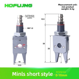 Micro <b>Mini</b> Aluminum Alloy Fixture Manipulator Small Clip Injection Molding Machine Pneumatic Accessories Industrial Jig <b>Clamp</b> - Product Image 6