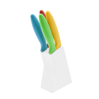 Ensemble de couteaux à éplucher les fruits Promotion Chef, avec lame en acier inoxydable, 5 pièces, ambidextres, durables et tranchants pour éplucher les fruits