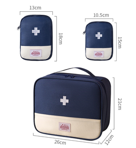 Botiquín de primeros auxilios de 3 piezas, bolsas de trauma vacías, bolsas de almacenamiento de píldoras médicas de tela Oxford para viajes en casa, Camping - Product Image 5