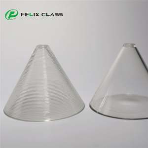 Pantalla de cristal transparente fundido para interiores, cubierta de cristal soplado a mano de fábrica OEM de China, para lámpara de araña o colgante. - Product Image 3