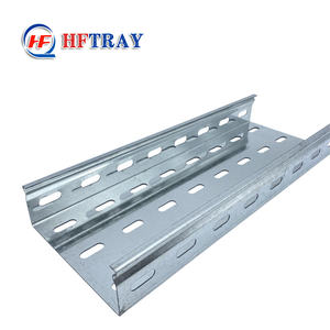 Plateau de câbles en acier inoxydable perforé ventilé de 300 mm de largeur, résistant à la corrosion, pour l'extérieur, pose de 60 câbles, directement de l'usine - Product Image 2