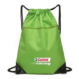 Bolsa de Compras Reutilizable de Nailon y Poliéster Impermeable, Personalizable, Bolsa de Mano con Cordón, Mochila Pequeña - Product Image 5