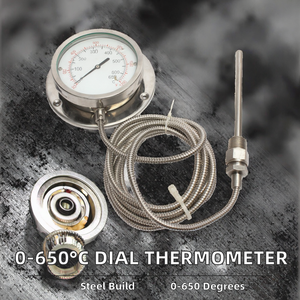 Thermomètre à cadran en acier inoxydable 0-500 pour la mesure de la température des fours, des fours de cuisson, du <span class=keywords><strong>pain</strong></span> et de l'utilisation industrielle - Product Image 5