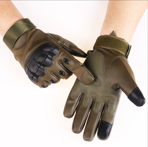 DFTG207 Winter Tactical <b>Gloves</b> Full Finger Touch Screen Made by Leather Polyester Hard <b>Knuckle</b> Riding Hunting Cosplay Df Stock - Product Image 1