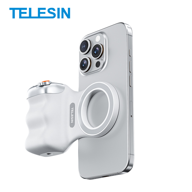 Telesin Phone Camera Handle Grip With Wireless Shutter Remote For Android Smartphone Magnetic Phone Camera Grip Handle