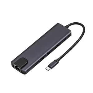 תחנת עגינה מסוג C 6 ב-1 עד 4K 60Hz HDMI 3.0 PD יציאת USB-C רב יציאות Usb C Hub רכזת usb עבור מחשב מק בוק