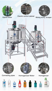 เครื่องผลิตน้ำยาทำความสะอาดพื้น สายการผลิตน้ำยาซักผ้า ถังผสมน้ำยาทำความสะอาดพรม ถังกวนผสม - Product Image 3