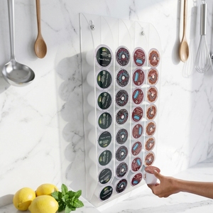 VONVIK Support de capsules de café <span class=keywords><strong>Nespresso</strong></span> en acrylique moderne et écologique, type sur pied - Product Image 3