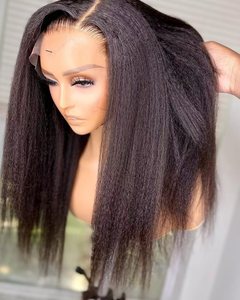 Peluca de encaje frontal con cutícula para mujeres africanas, tejido de <span class=keywords><strong>pelo</strong></span> de genitales sin procesar, extensiones de cabello humano - Product Image 4