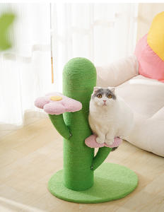Kaktüs Kedi Tırmanma Rafı Kedi Ağacı Kumaş Tırmanma Rafı Dikey Büyük Kedi Tırnaklama Direği Kedi Tırnaklama Tahtası Kedi Oyuncağı Kedi Yuvası - Product Image 6