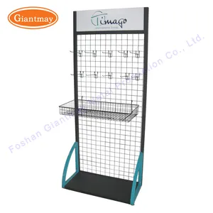 Custom Vertical Metal Stable Corrosion-resistant Retail Shop Custom Wire Mesh Display Stand