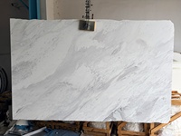 Dalles de marbre blanc Volakas naturel de qualité supérieure, pierre blanche grecque polie pour revêtements de sol et murs intérieurs de luxe