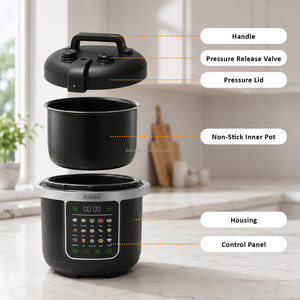 Nouvelle autocuiseur électrique intelligent multifonctionnel pour la cuisson lente du riz, des soupes et des ragoûts – Appareil électroménager - Product Image 6