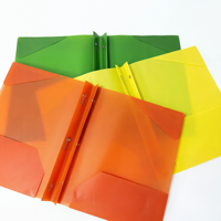 Carpeta Multicolor A4 de Material PP Opaco con Clips Tipo Tadpole, Carpeta de Anillas en D Estilo Americano, Ranuras para Tarjetas de Visita, Material de Oficina