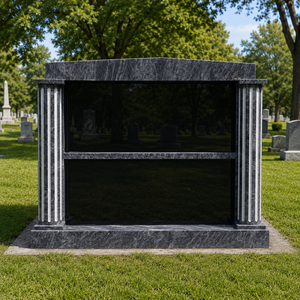 Stèles funéraires floraux personnalisés, artisanaux, traditionnels américains, monuments commémoratifs pour cimetière - Product Image 2