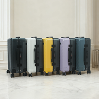 Valise à roulettes rigide moderne et durable en PC, avec serrure TSA, poignée télescopique en aluminium, ouverture à un clic, étanche