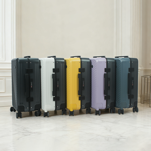 <span class=keywords><strong>Valise</strong></span> à roulettes rigide moderne et durable en PC, avec serrure TSA, poignée télescopique en <span class=keywords><strong>aluminium</strong></span>, ouverture à un clic, étanche - Product Image 1