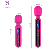 AV-Massagevibrator für Frauen, 10 Vibrationsfrequenzen, USB wiederaufladbar, täglich wasserdicht, 50 dB leise, Stimulation für Erwachsene