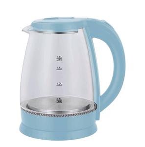 High Boron Glass 1.8L <b>Kettle</b> Red Plastic 1500W Boiling Glass Pot Auto Power Off Function - Product Image 2