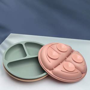 Silicon Bibs Top Seller Food Grade Silicone Suction <b>Plate</b> for Children and Baby Dining Platter for Toddlers Anti Slip - Product Image 3