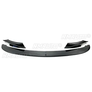 ลิ้นกันชนหน้ารถยนต์สำหรับ BMW ซีรีส์ 3 E90 E91 LCI M Sport ปี 2009-2012 สปลิตเตอร์ สปอยเลอร์ ดิฟฟิวเซอร์ ป้องกันรอยขีดข่วน ลายคาร์บอนไฟเบอร์ - Product Image 2