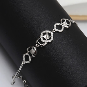 S925 Silver DIY Pearl Semi-Precious Stone <b>Bracelet</b> European American Fashion Bread <b>Bead</b> <b>Bracelet</b> Accessories for Women - Product Image 4