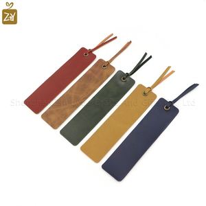 YY Cheap Crazy Horse Texture PU Leather <b>Bookmark</b> Page Clips Christmas Gifts Leather Book Markers Gifts for Teachers Book Lovers - Product Image 4
