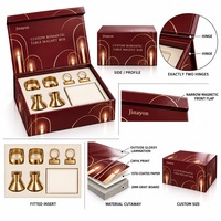 Boîte aimantée personnalisée avec logo imprimé pour la Saint-Valentin, vente en gros, papier couché 157 g/m², carton gris 2 mm, pelliculage brillant