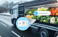 Pembuat MOKOSMART Compact Custom Shape S05T BLE Temperature Logger Tag IP67 Tahan Air Jangkauan 150m untuk Logistik Rantai Dingin