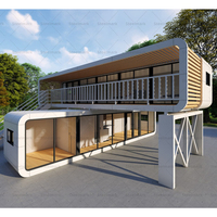 Contenedor prefabricado de diseño elegante, nuevo producto, cabina de manzana, pod de oficina