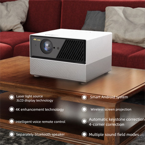 EL-200K Ust Laser Chiếu 4K HDR 3 <span class=keywords><strong>LCD</strong></span> Hiển Thị <span class=keywords><strong>Wifi</strong></span> Thông Minh Ai Android Siêu Ngắn Ném TV Chiếu Chuyên Nghiệp Rạp Chiếu Phim Gia Đình - Product Image 2