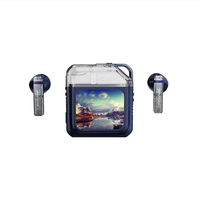 Vente en gros d'usine Écouteurs sans fil à charge rapide avec réduction de bruit Enc stéréo V8 Pro 2 ANC avec écran tactile LCD intelligent
