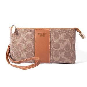 Luxury Women's PU <b>Ladies</b> <b>Wallet</b> Zipper Closure Lightweight Large Capacity Clutch Soft Polyester Lining Long Length Logo - Product Image 1