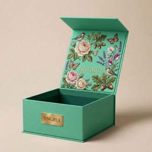 Scatole di Imballaggio Rigide Pieghevoli di Lusso Personalizzate con Logo Verde e Nero, Riciclabili, Scatola Regalo in Carta con Coperchio Magnetico - Product Image 4