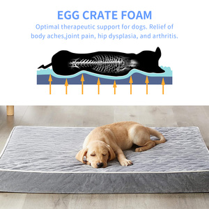 Venta al por mayor impermeable lavable de alta resistencia extra grande XL XXL ortopédico de espuma viscoelástica cama para perros grandes - Product Image 4