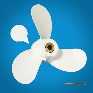 Hélice marine à 3 pales 6L5-45952-00-00 pour moteur <span class=keywords><strong>Yamaha</strong></span> 2,5 CV, 7 1/4"x5 1/2", en alliage d'aluminium, pour moteur <span class=keywords><strong>hors</strong></span>-<span class=keywords><strong>bord</strong></span> - Product Image 3