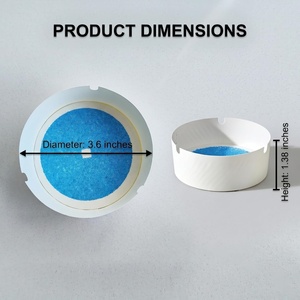 Wholesale Custom Eco Friendly Odorless 90mm*35mm Disposable Foam Paper <b>Ashtray</b> - Product Image 2