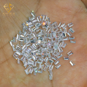 Verkauf CZ Steine kleine Größe weiß Synthetisch 5A Zirkon Kubik konisch Baguette Kubik Zirkonia Perlen - Product Image 4
