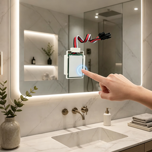 Eénknops éénkleurige 24V aanraaksensor schakelaar IP54 waterdicht CE gecertificeerd voor LED-lichtstrip op slimme spiegel - Product Image 4