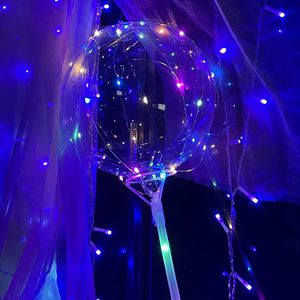 High Quality Single Latex LED Flashing Balloon with Transparent Globe for Valentine's Day & Easter Festival Party Decoration - Product Image 4