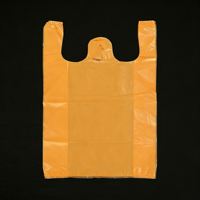 Sacs en plastique personnalisés en gros pour restaurants, sacs en plastique pour emporter, sacs en plastique type T-shirt avec logo, sacs en plastique de remerciement